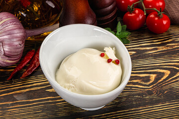 Italian soft young cheese burrata