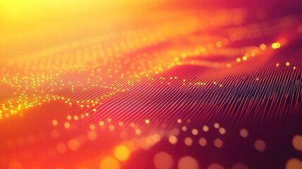 Digital data flowing wave particles abstract background