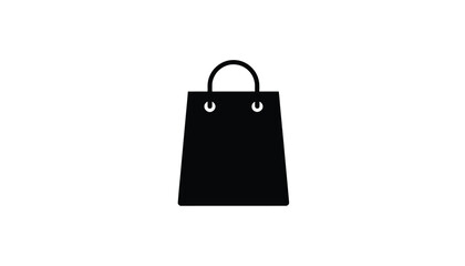 Shopping bag icon simple flat illustration isolated on white background for web and mobile design
