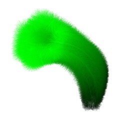 Abstract green flowing lines on a black background for presentation