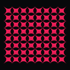 Pattern of pink geometric shapes