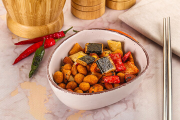 Japanese snack - Chili mame arare cracker