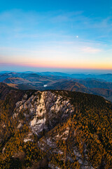 Sonnenuntergang Hochlantsch - Teichalm - Almenland - Oststeiermark