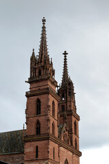Tower of Basel`s Town Hall, Switzerland