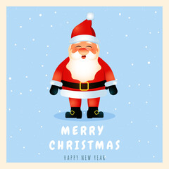 merry christmas santa card