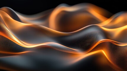 Abstract glowing waves forming a vibrant smooth texture