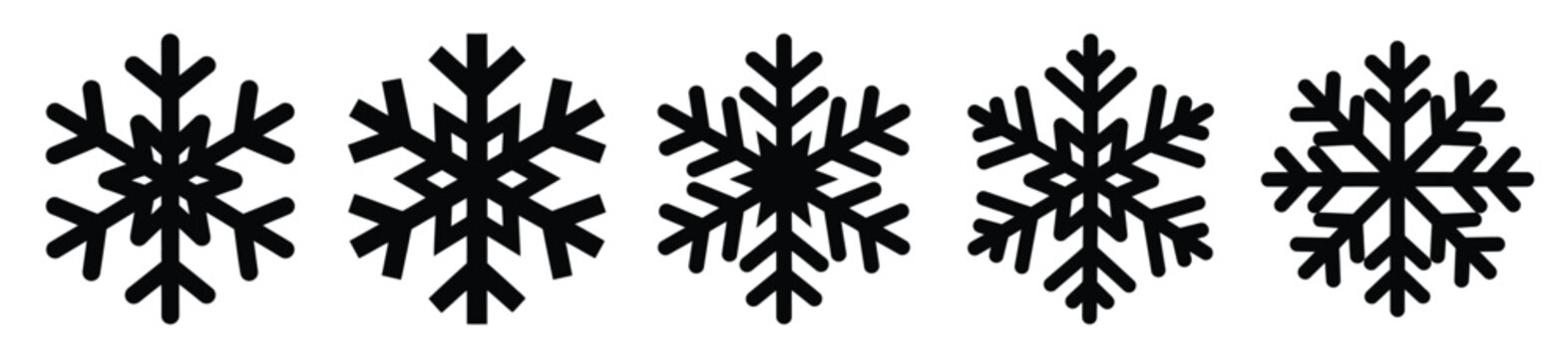 snowflake star vector design with black silhouette and white background
