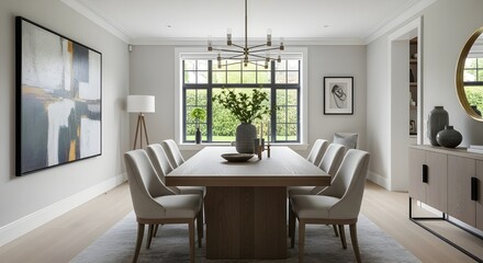 modern dining room