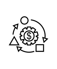 BUSINESS MODEL FREE ICON