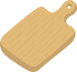 Cutting board kitchen equipment flat design illustration