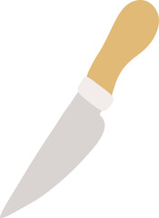 Knife kitchen equipment flat design illustration