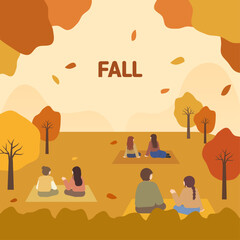 가을 피크닉 풍경