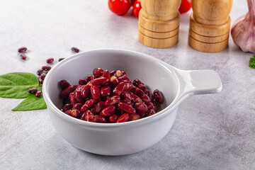 Tasty boiled red kidney beans