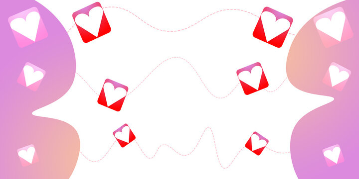 Valentine's Day background illustration, the festival of love