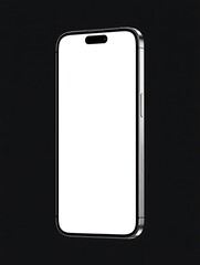 Modern Smartphone Mockup with Blank White Screen