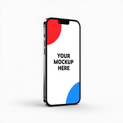 Realistic 3D Smartphone Mockup Template for App and UIUX Presentation