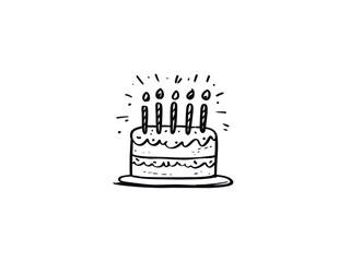 A cake with candles on it with the number of candles equal to the age of the per