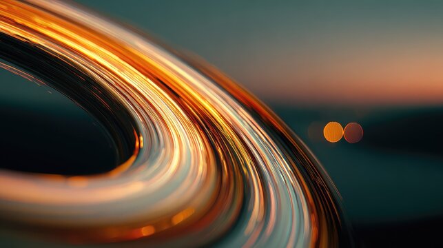 Abstract light trails creating speed and motion blur - Powered by Adobe