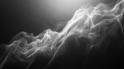 Digital landscape creating abstract data network background