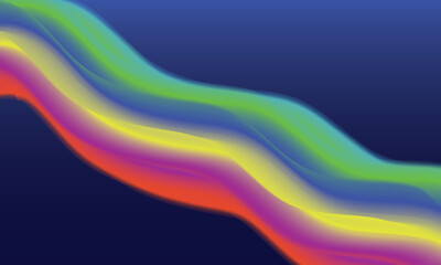 Colorful Neon Wave Gradient Background