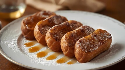 French toast served on a plate