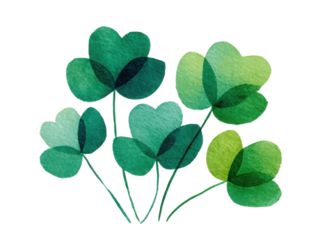 A bunch of green leaves with a heart shape in the middle