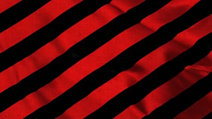 Dynamic red and black striped pattern with fabric texture creating a vibrant and bold moving background for attention grabbing designs