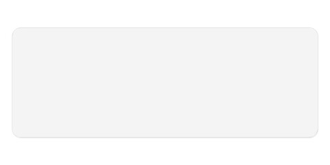 Modern blank white frosted glass panel or UI button
