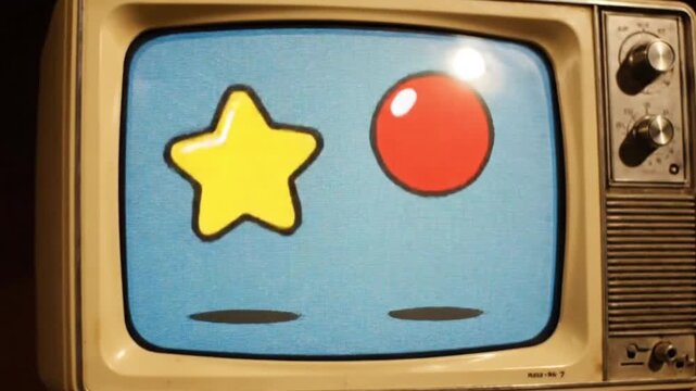 Retro television screen static flickering with vintage charm, invoking nostalgia and technological history, perfect for retro design and media projects