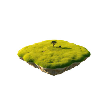 island,flying iland png on white isolated on transparent background