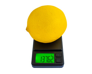 How many grams does a lemon weigh?