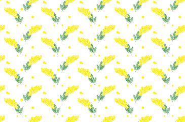 ミモザの背景イラスト