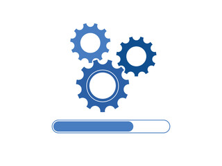 System update. Mobile application design, loading, instaling