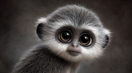 Obraz premium portrait of cute monkey