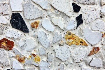 Abstract Textured Surface of Terrazzo Flooring Pattern