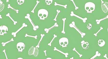 Halloween bone pattern background vector illustration for spooky designs and decorations theme party