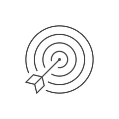 Target with arrow line icon