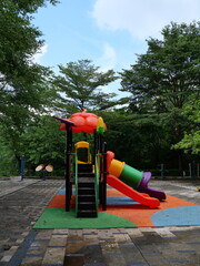 colorful playground in the park