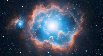 Vibrant and Expansive Nebula in Deep Space with Celestial Elements