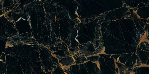 Black marquina marble stone texture with a lot of yellow veins used for so many purposes such ceramic wall and floor tiles ans 3d PBR materials.