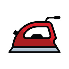 iron clothes vector illustration