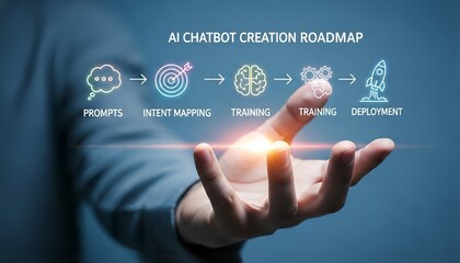 Ai chatbot creation roadmap with prompts intent mapping training and deployment steps