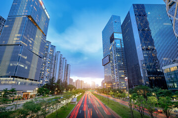 Skyscrapers in the city of technology, China is Shenzhen.