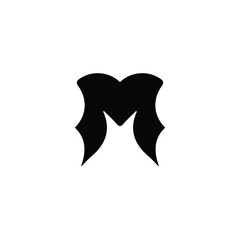 Obraz premium Modern letter m monogram logo