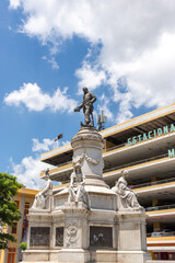 Obraz premium Monument to Francisco Morazan in San Salvador, El Salvador.