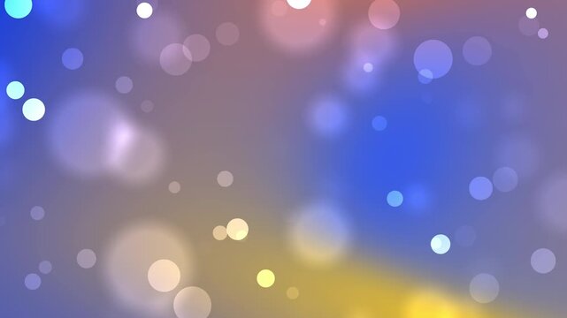 a Particle Shining Like a Blue Orange. Gradient background with loop playback.