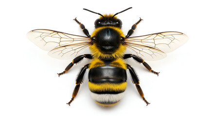 bee isolated on white background