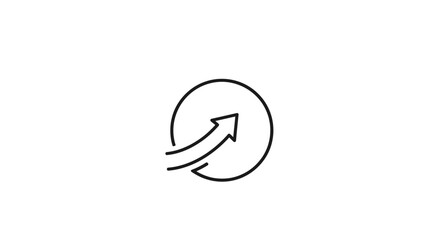 Minimalist Eco Arrow Business Brand Icon