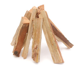 Fatwood on a white background