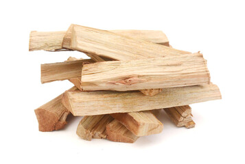 Fatwood on a white background
